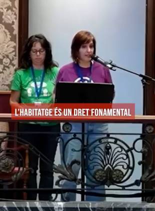Intervenció d’Intersindical Valenciana sobre habitatge a l’Ajuntament de València