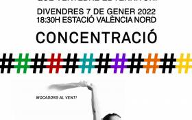 La Plataforma del País Valencià per un tren públic, social i sostenible es concentra hui 8 de gener a l’Estació del Nord de València